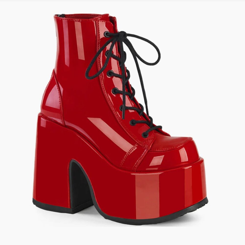 Demonia Camel Red Shoes size 7